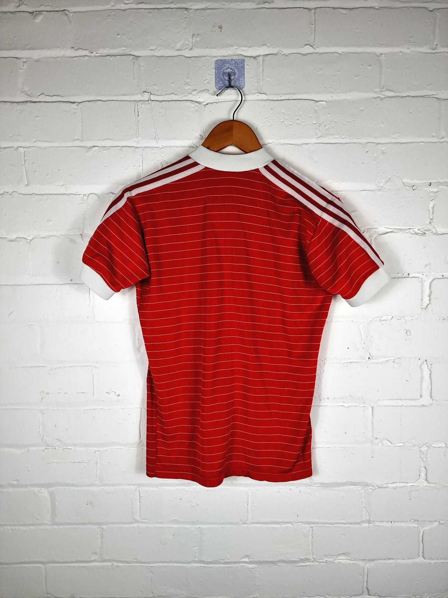 Adidas Vintage 1980s Template Football Shirt Small