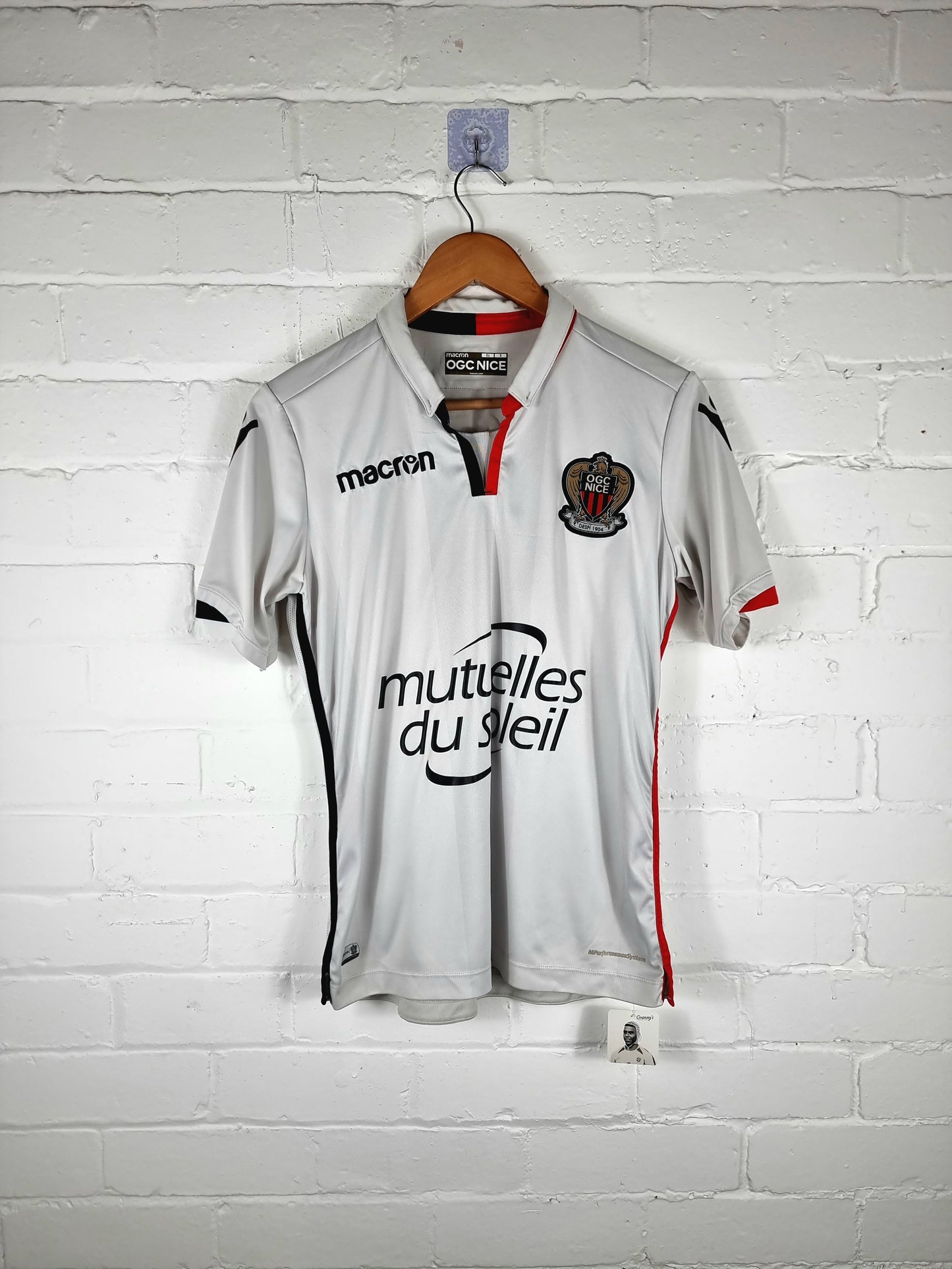 Macron OGC Nice 2017/18 'Balotelli 9' Away Shirt Small