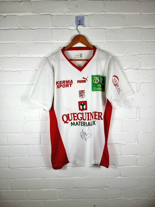 Puma Stade Brestois 2005/06 Signed Home Shirt Large