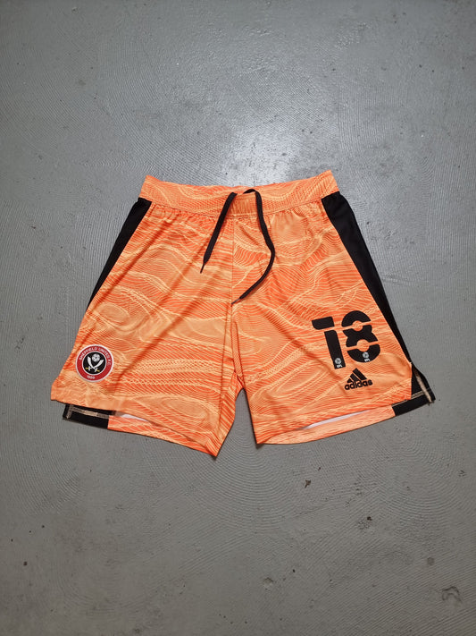 Adidas Sheffield United 2021/22 '18 (Foderingham)' Goalkeeper Shorts Large