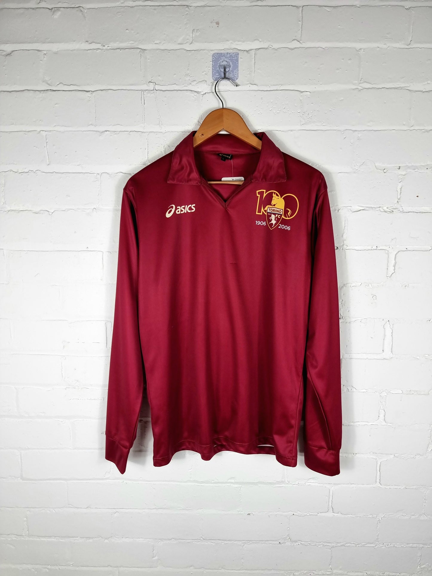 Asics Torino 2006 Long Sleeve Special Anniversary Home Shirt Large