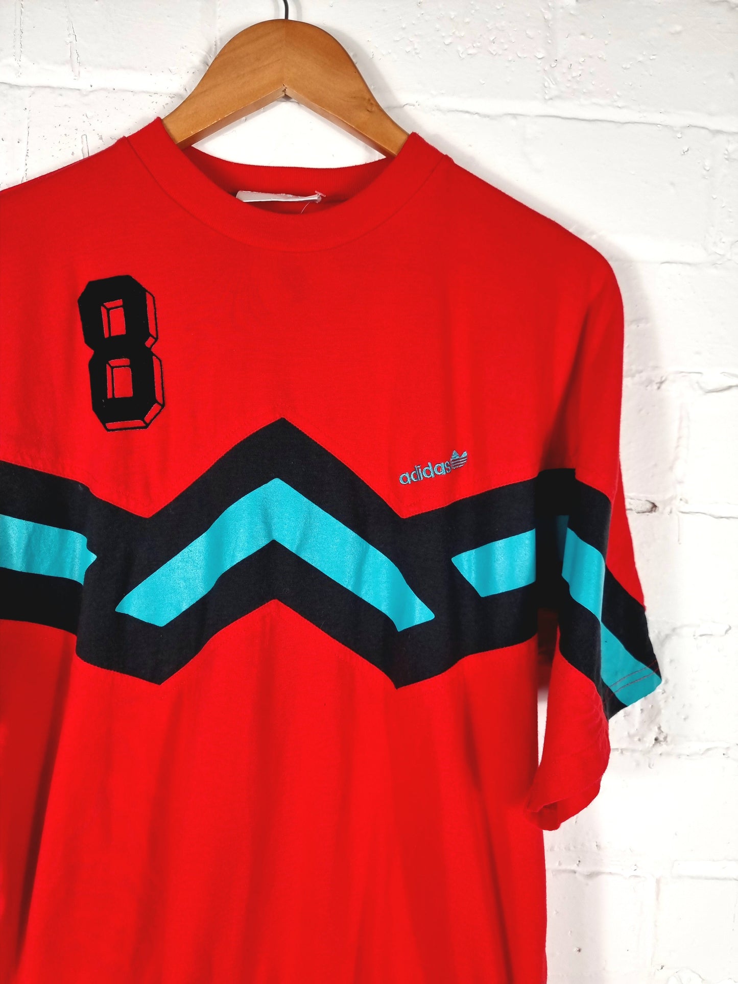 Adidas 1990s Cotton Leisure T-Shirt Medium