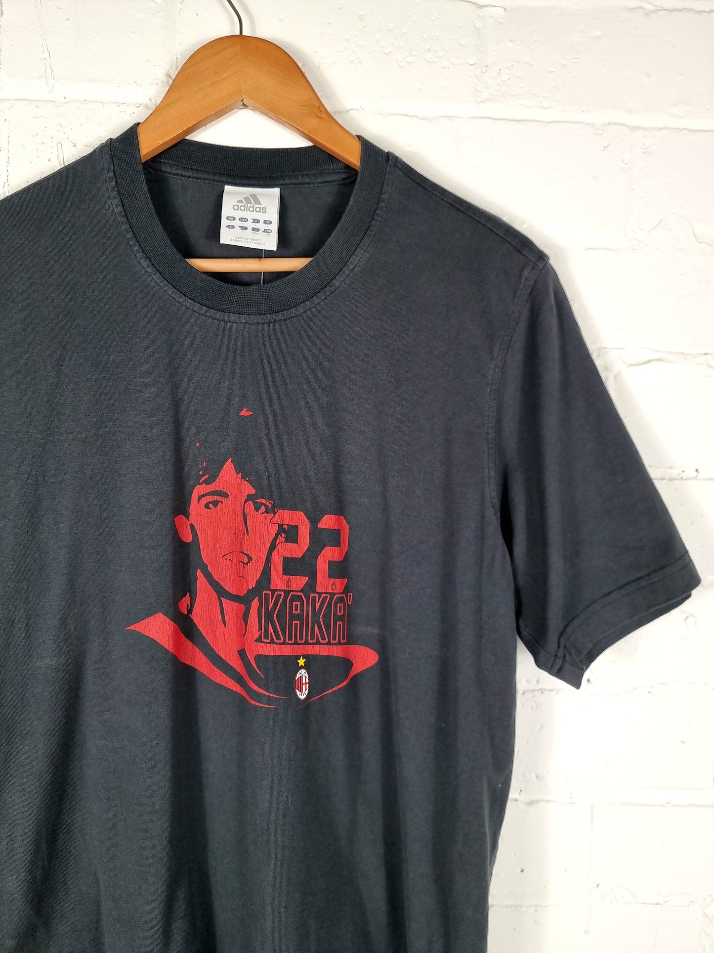 Adidas 2006 'Kaka 22' Graphic Cotton T-Shirt Large