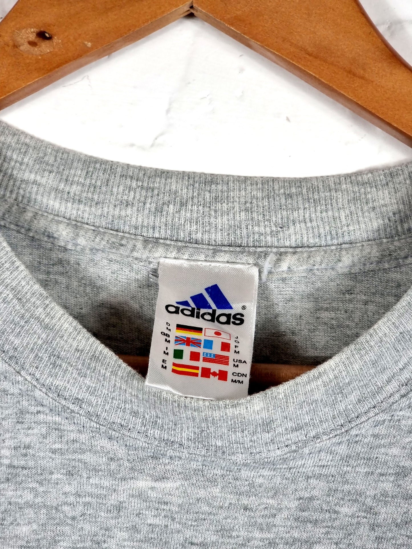 Adidas Marseille 2000/01 Graphic Cotton Leisure T-Shirt Medium