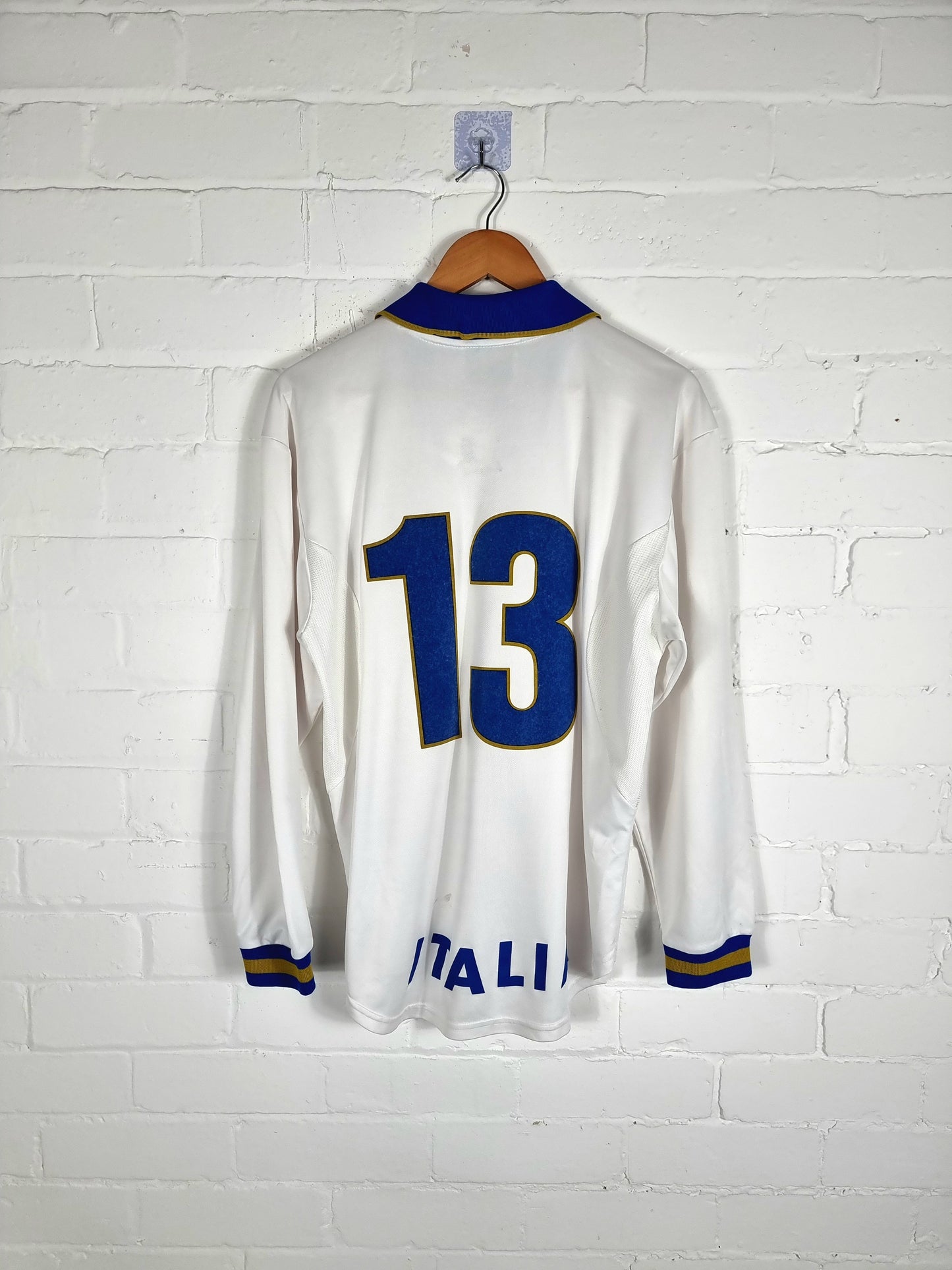 Nike Italy 1996/97 Long Sleeve Match Issue Away Shirt Large