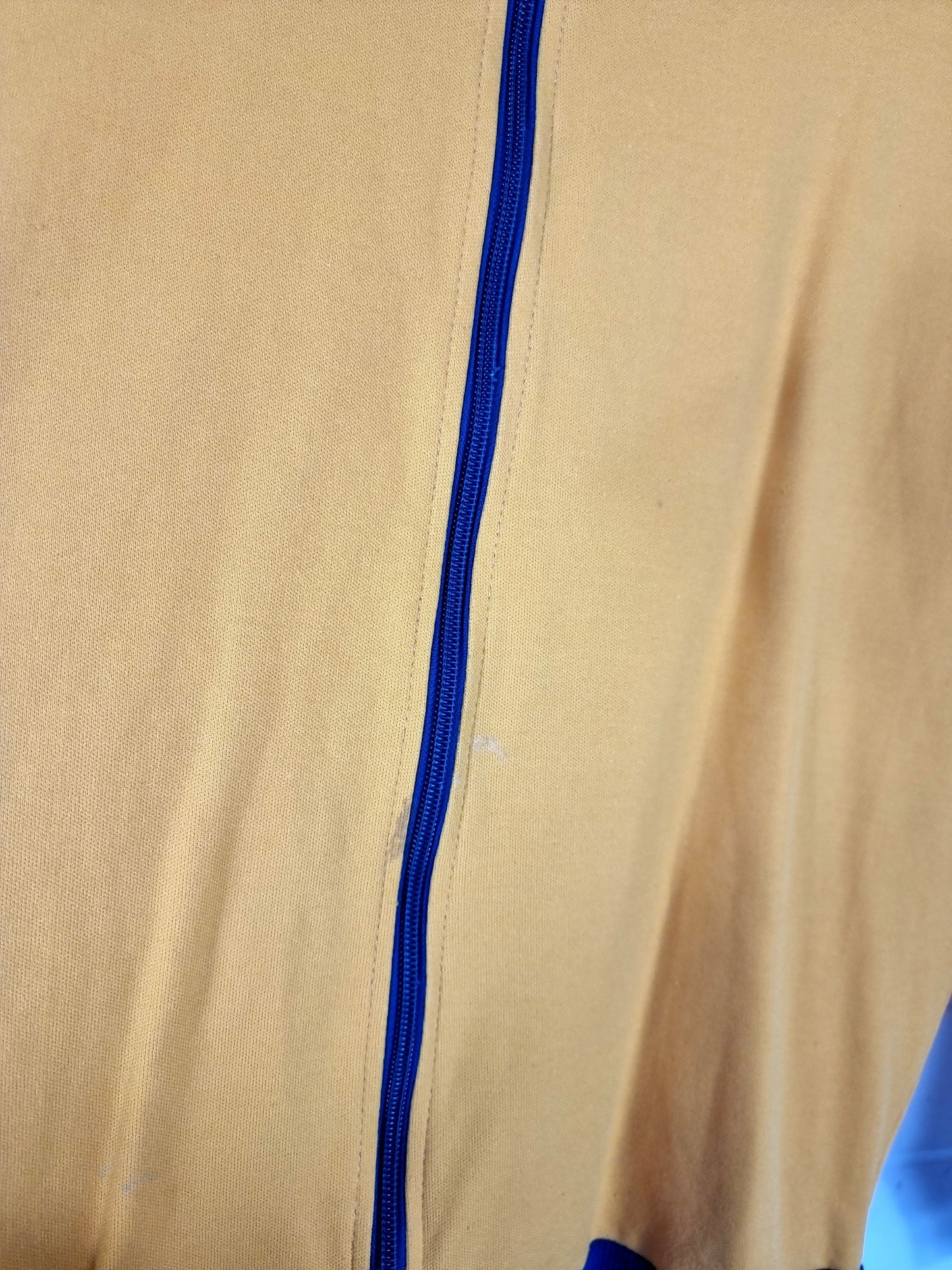 Adidas 1980s Vintage Yellow Track Jacket Medium