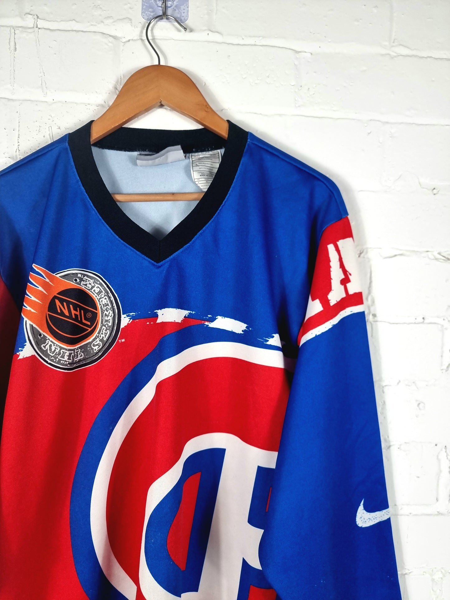 Nike Montreal Canadiens 1990s Long Sleeve NHL Jersey Medium