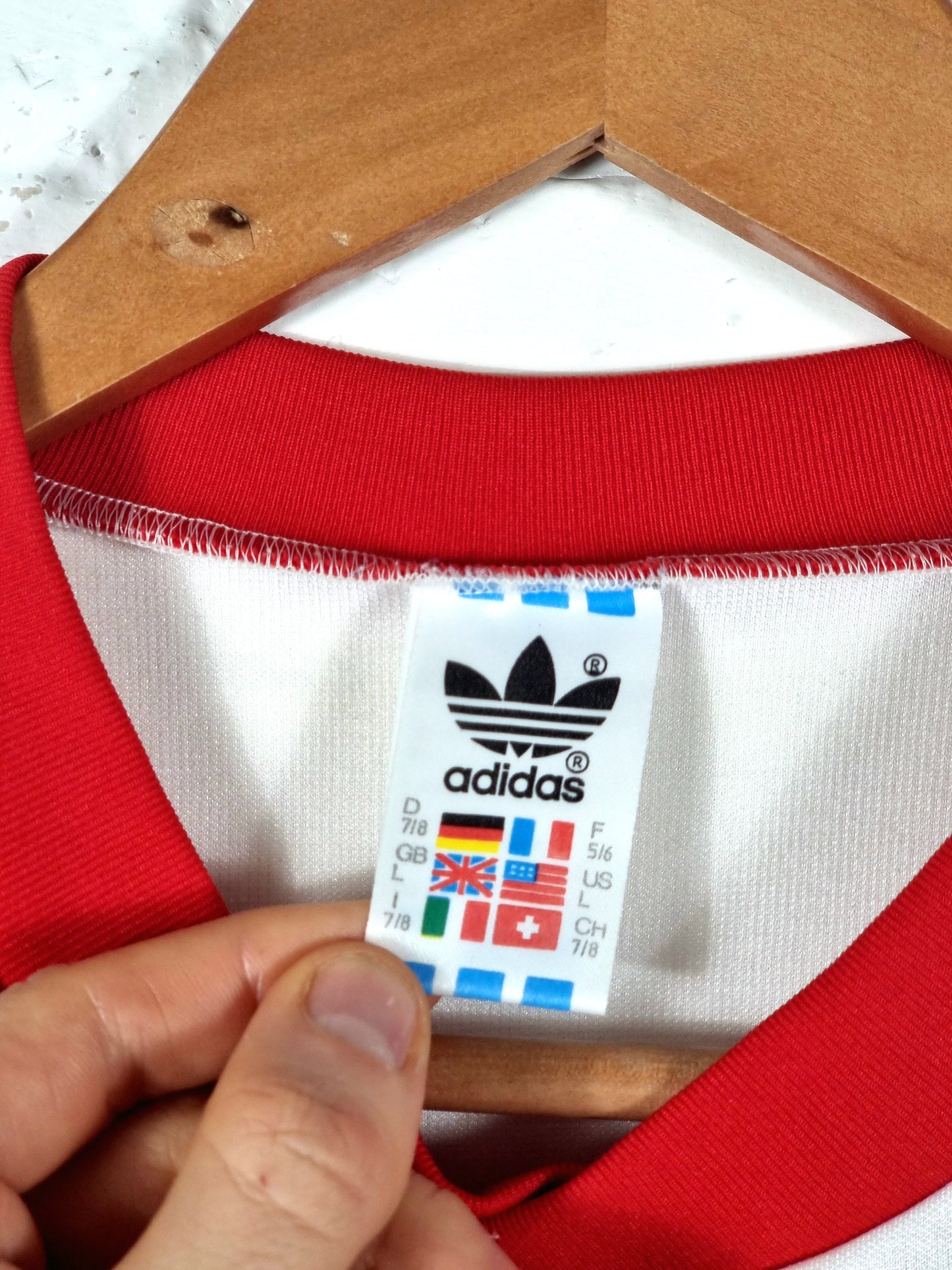 Adidas 1990s Vintage Opel Football Shirt Template Large