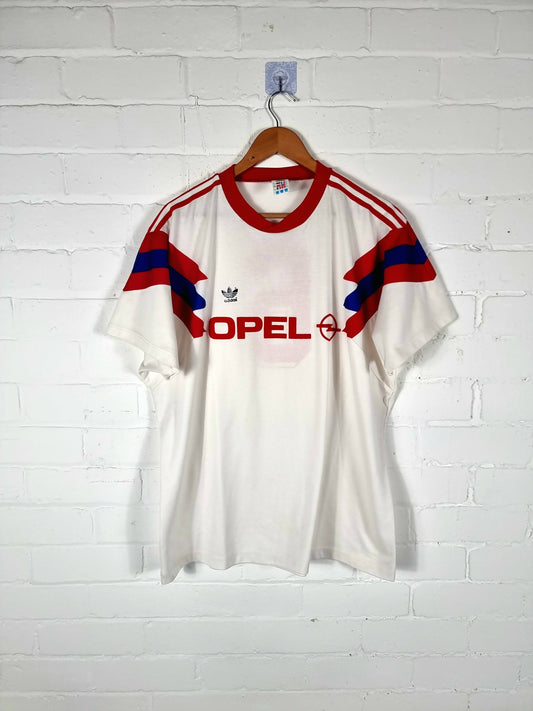 Adidas 1990s Vintage Opel Football Shirt Template XL