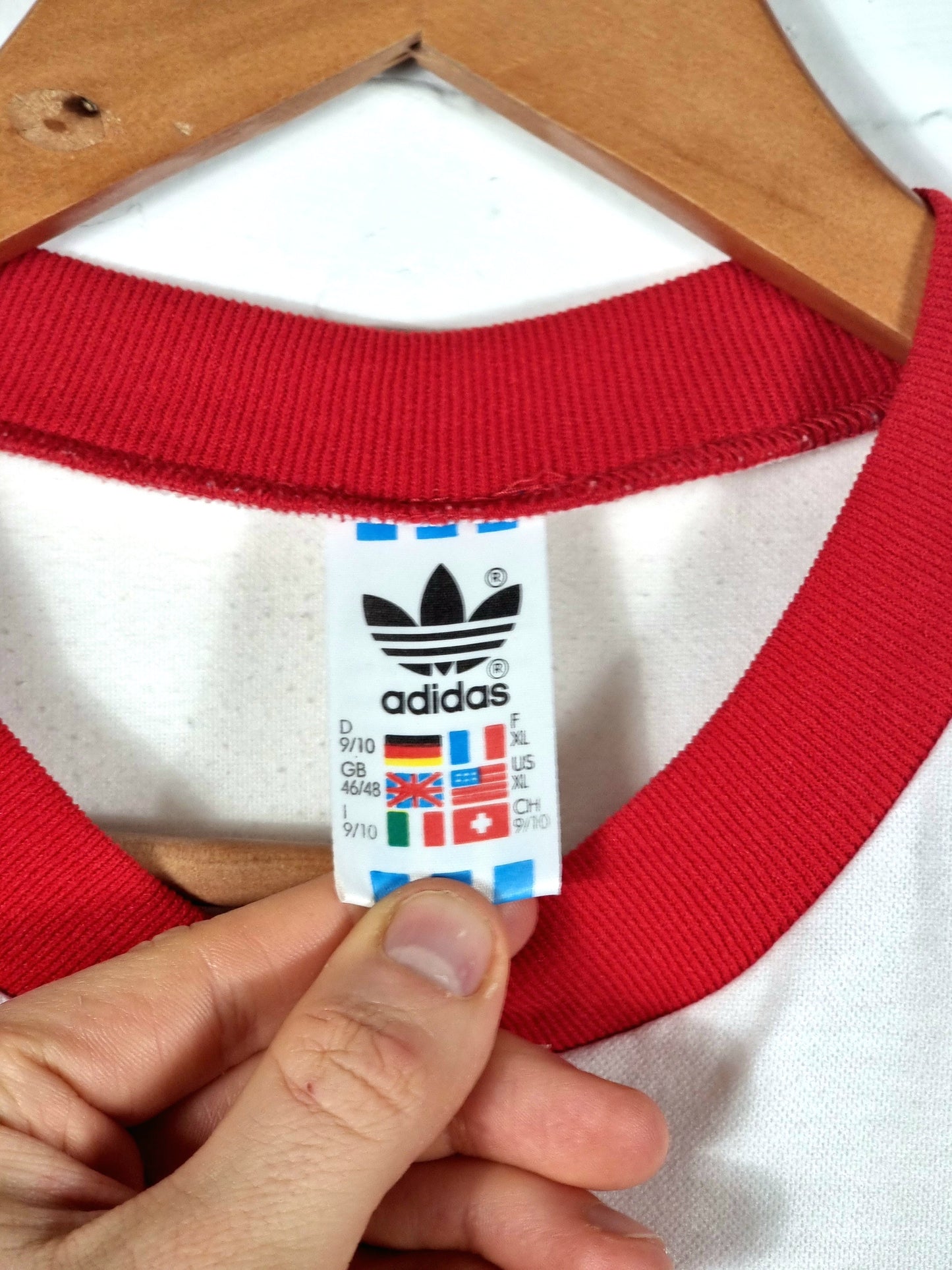 Adidas 1990s Vintage Opel Football Shirt Template XL