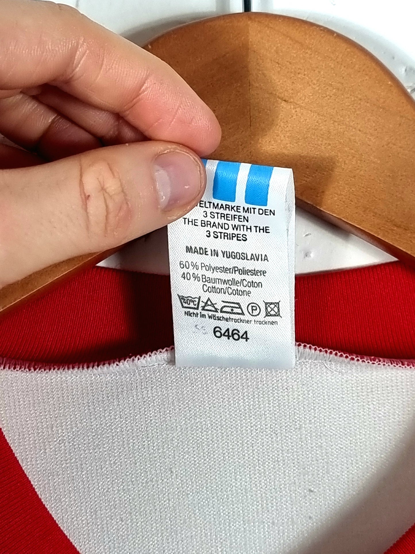 Adidas 1990s Vintage Opel Football Shirt Template Large