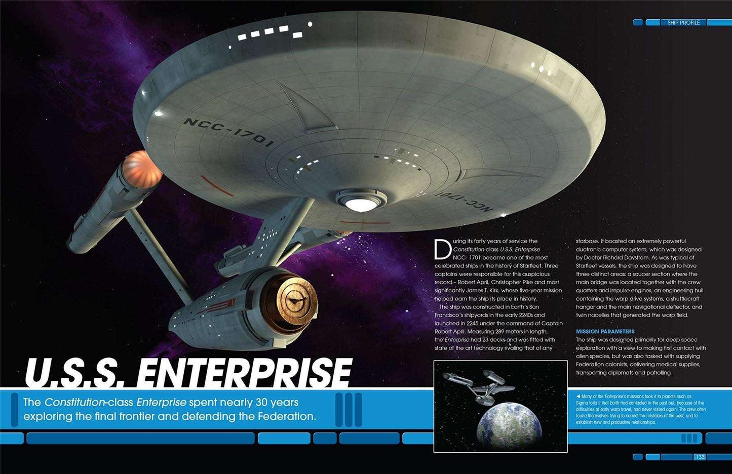 Star Trek Shipyards Starfleet Starships: 2151-2293 - Special Edition Hardcover Book and Collector's Model (Star Trek / Eaglemoss)