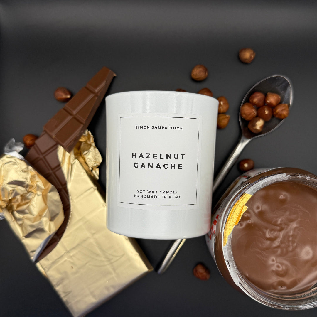 Hazelnut Ganache Candle - Handmade Soy Wax