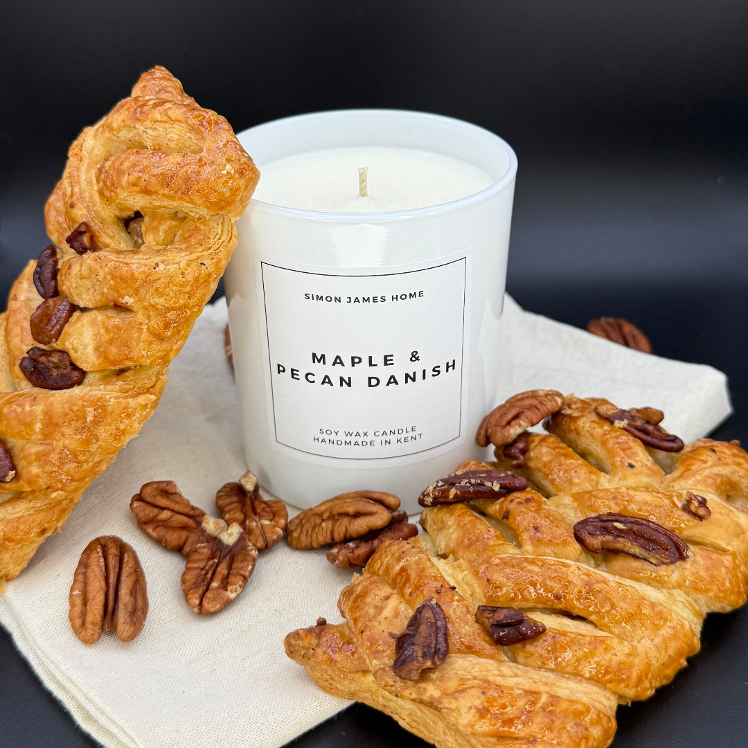 Maple & Pecan Danish Candle - Handmade Soy Wax