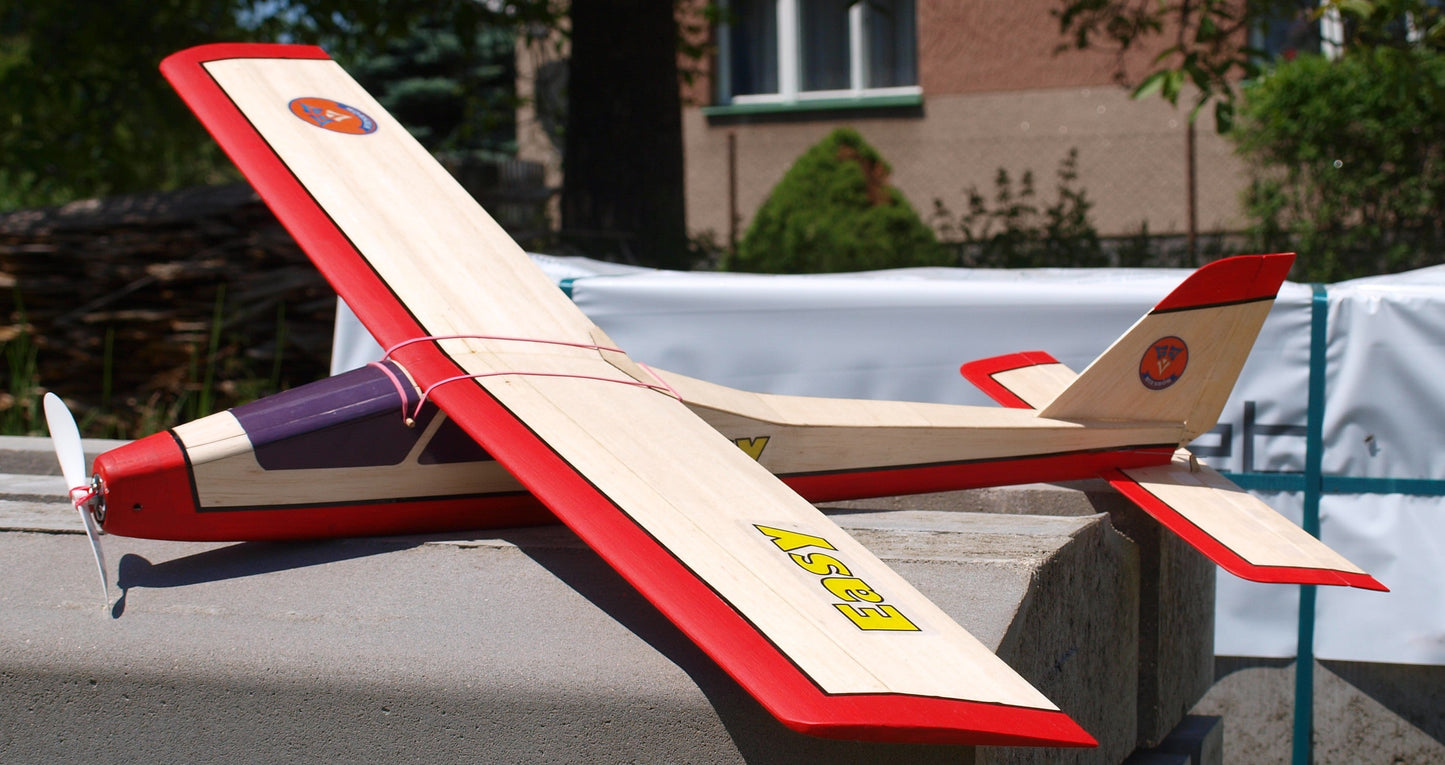 Hiesbok EASY2 Model Aircraft Kit for 2-channel radio control and electric motor (without RC gear or motor).