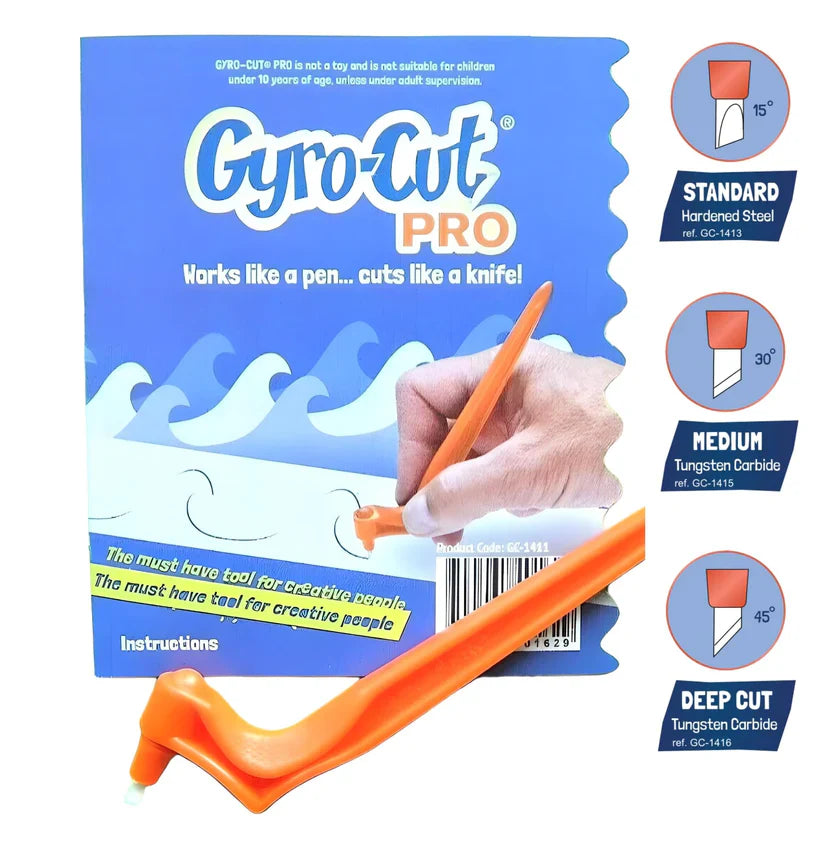 Gyro-Cut® PRO Tool Including All 3 Blades - Standard, Medium and Deep Cut Blades