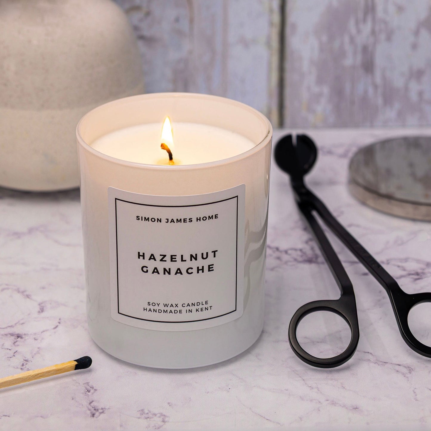 Hazelnut Ganache Candle - Handmade Soy Wax