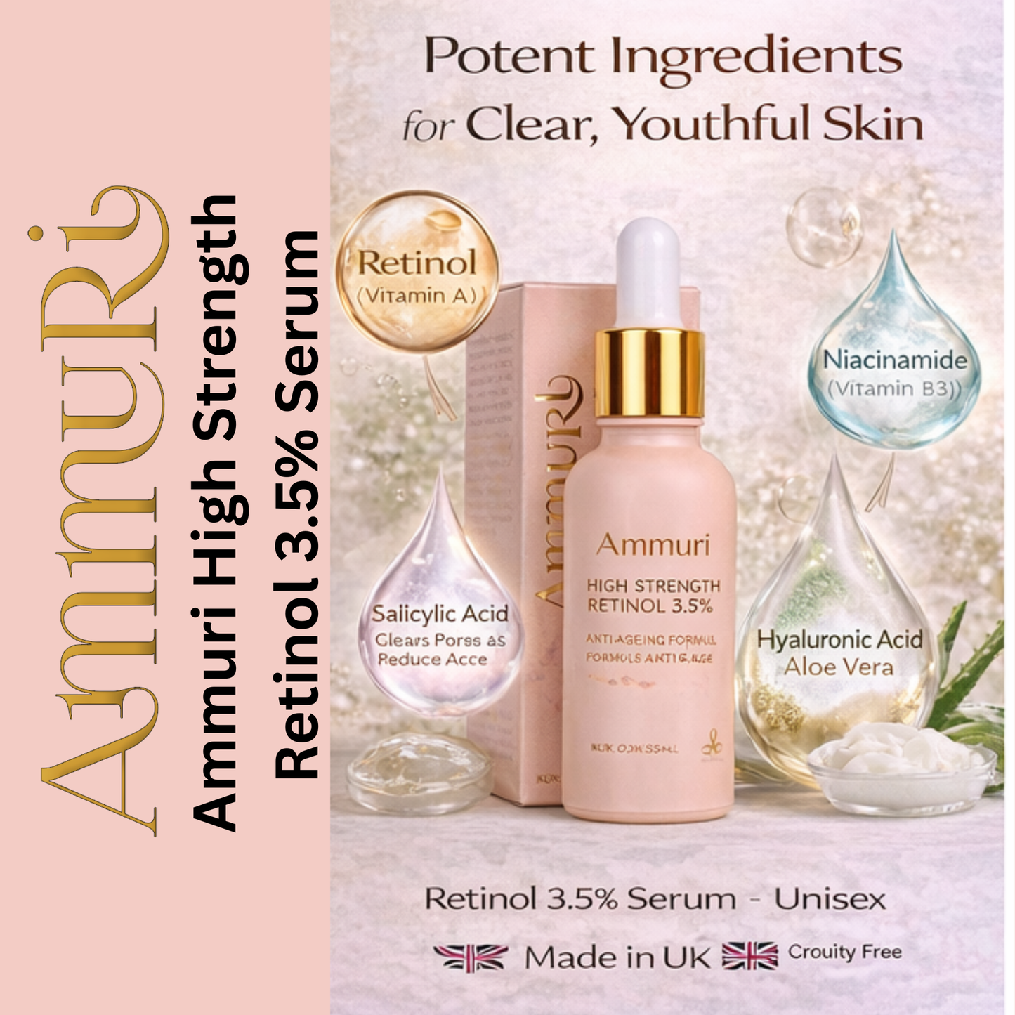 Ammuri Skincare High Strength Retinol 3.5% Serum - Anti-Aging