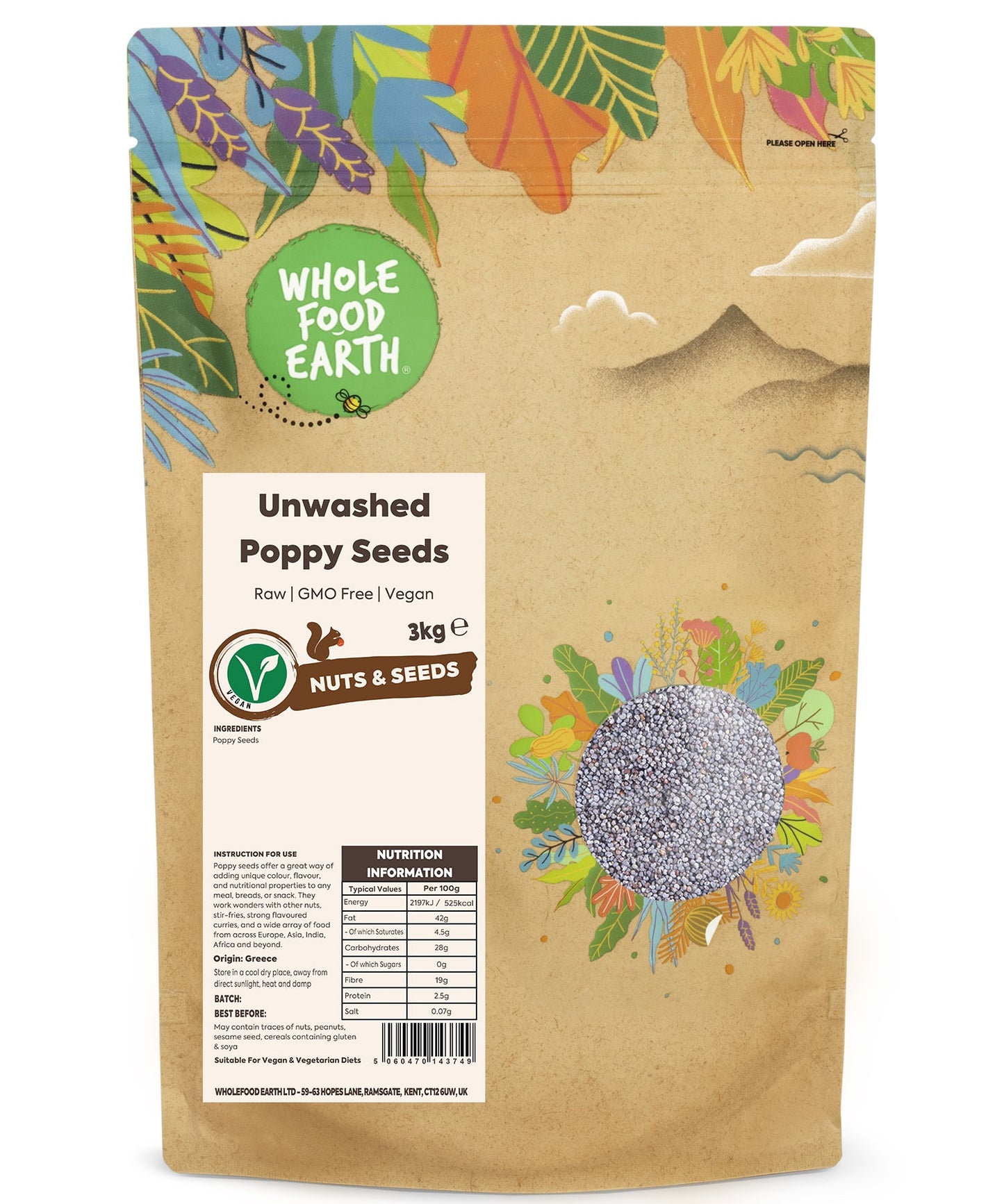 Unwashed Poppy Seeds