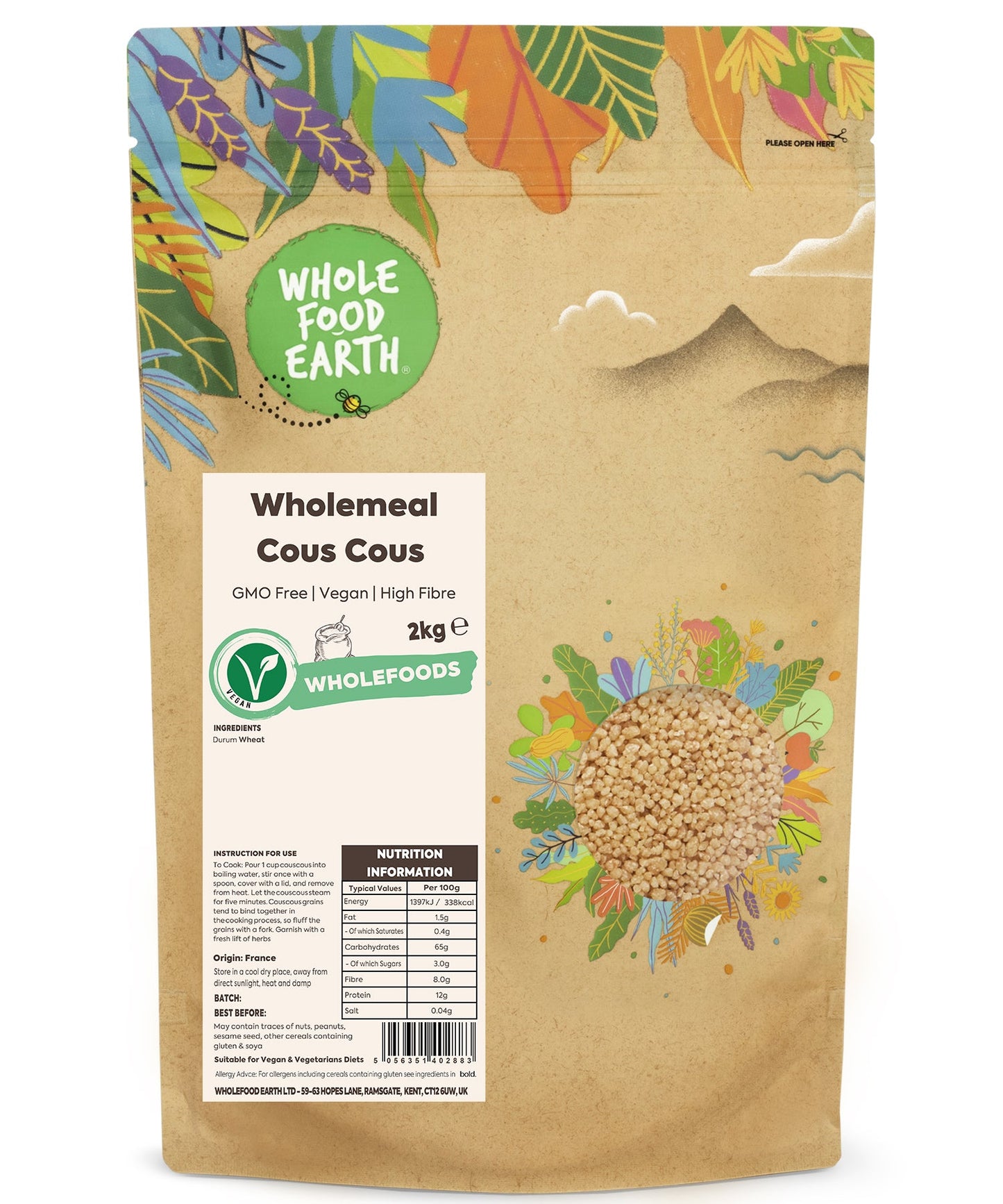 Wholemeal Cous Cous