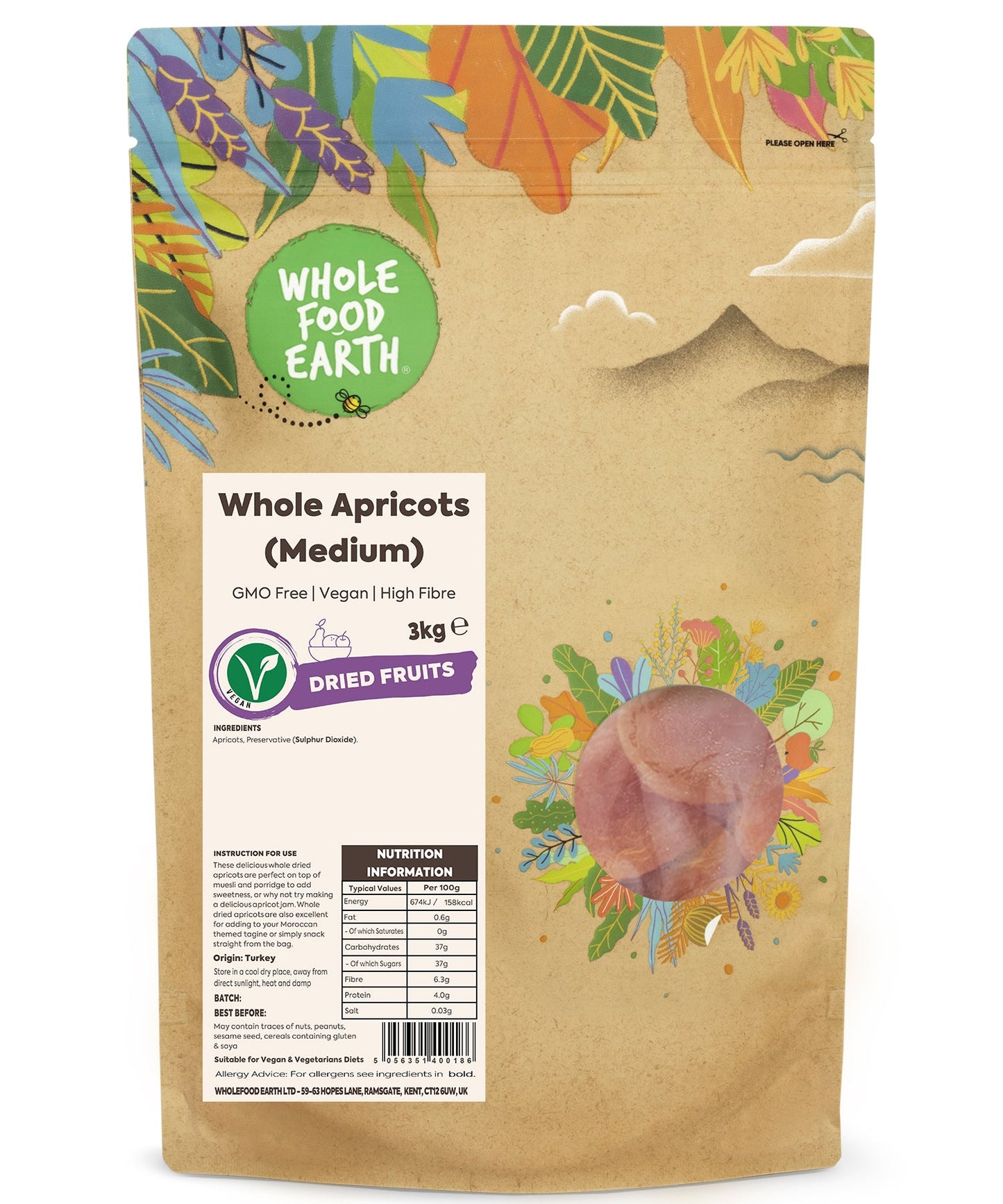 Whole Apricots (Medium)