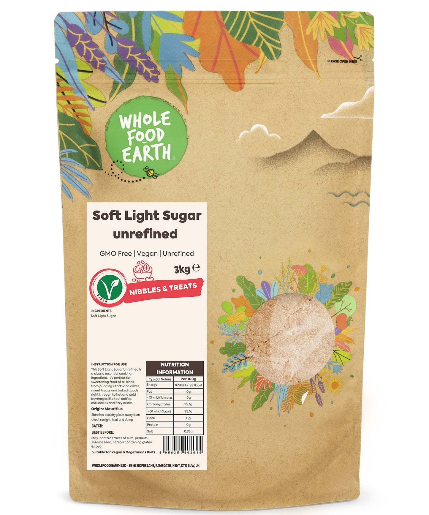 Soft Light Sugar Unrefined