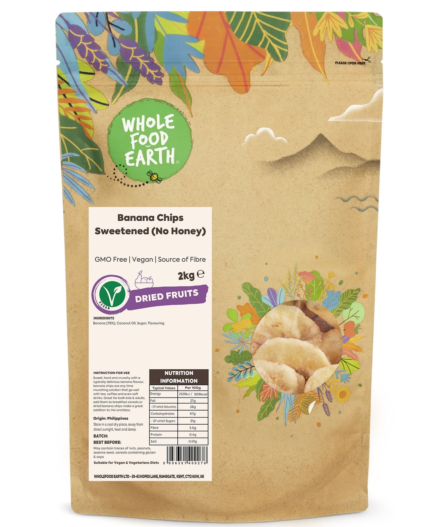 Banana Chips Sweetened
