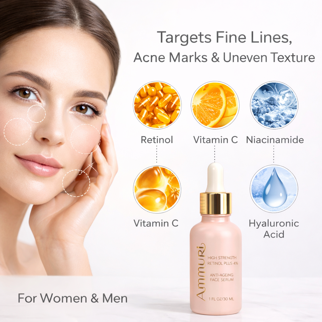 Ammuri Skincare High Strength 4% Retinol Serum 30ml