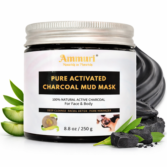Ammuri Pure Activated Charcoal Mud Mask for Face & Body