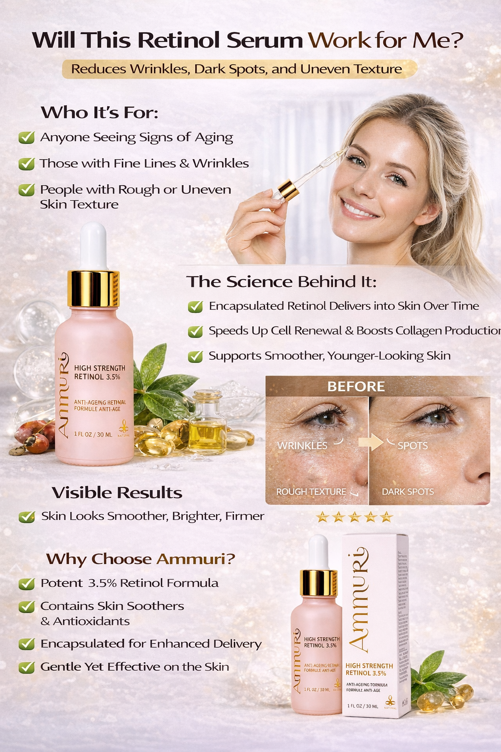 Ammuri Skincare High Strength Retinol Serum 3.5%