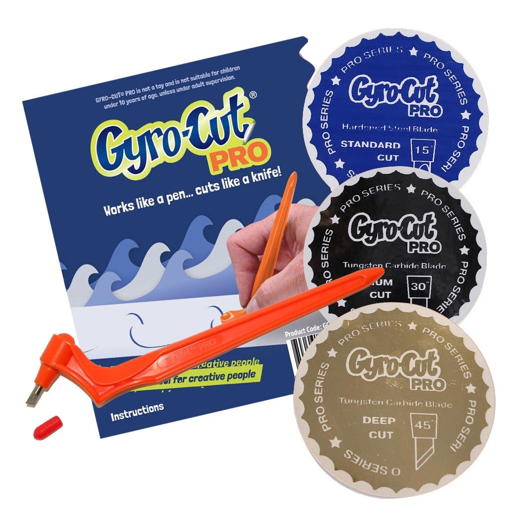 Gyro-Cut® PRO Tool Including All 3 Blades - Standard, Medium and Deep Cut Blades