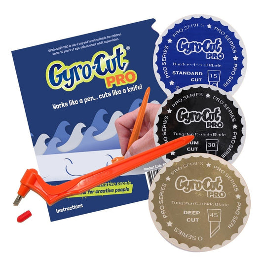 Gyro-Cut® PRO Tool Including All 3 Blades - Standard, Medium and Deep Cut Blades