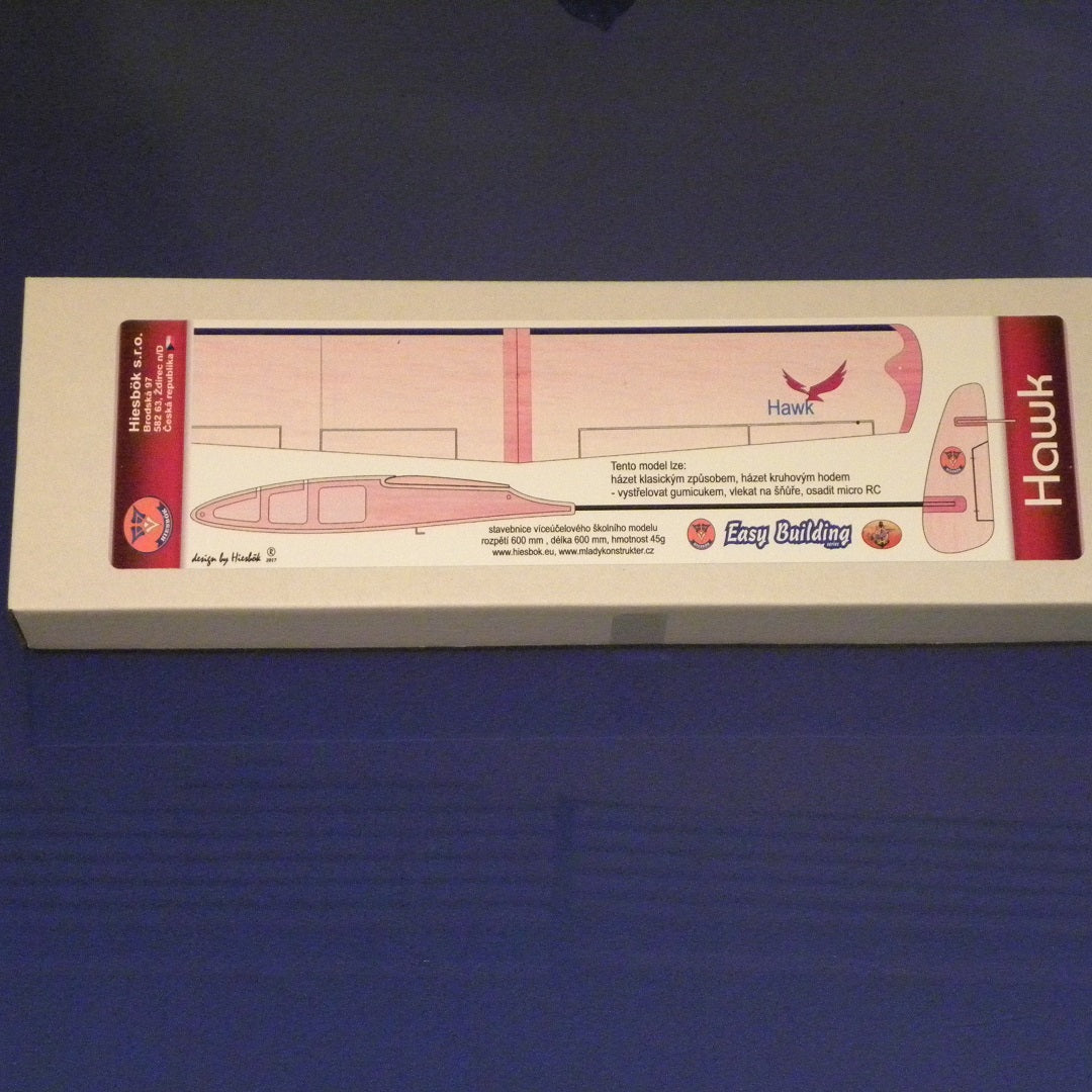 Hiesbok HAWK DLG Model Glider Kit 600mm wingspan
