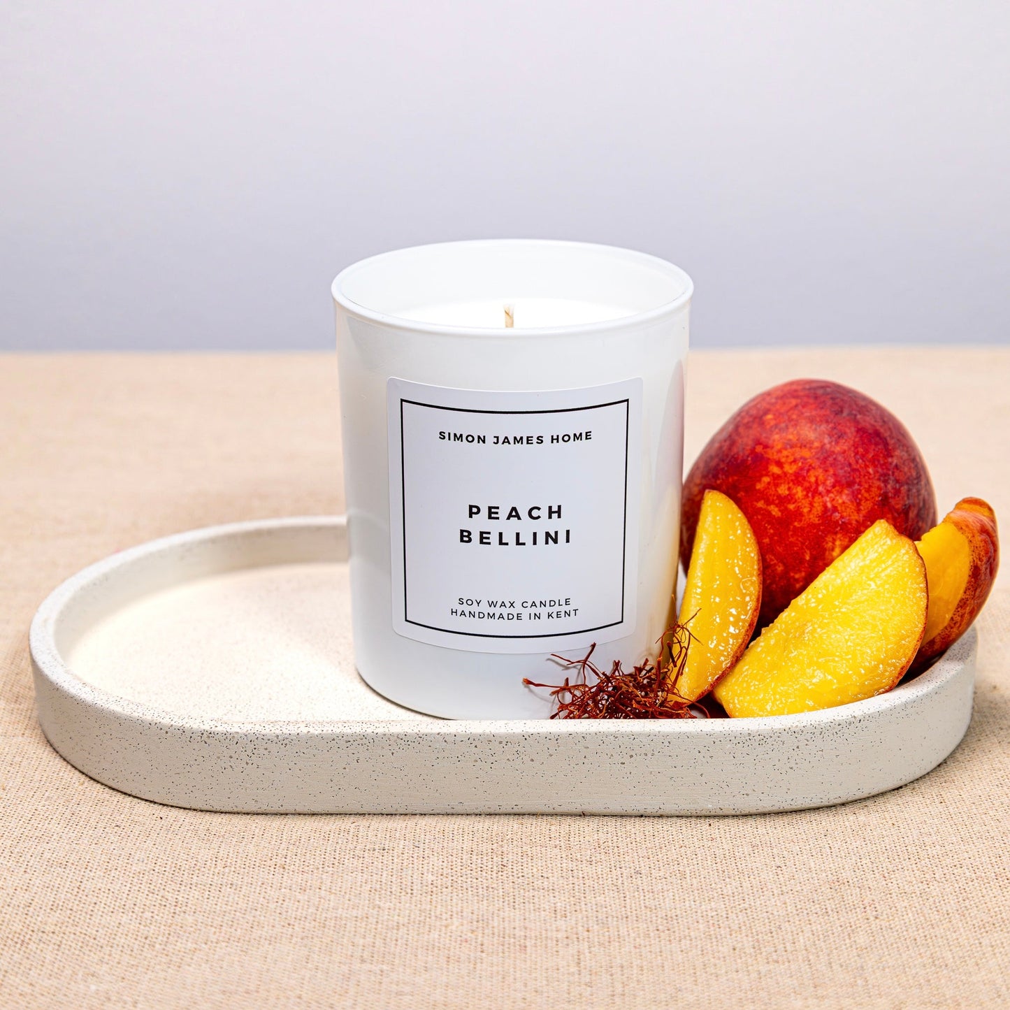 Peach Bellini Candle - Handmade Soy Wax