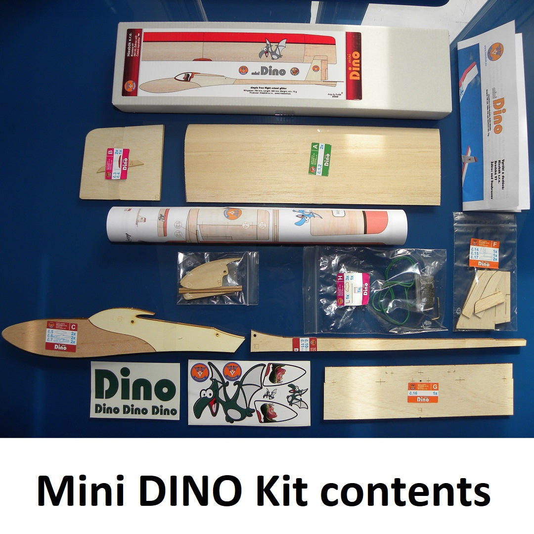 Hiesbok Mini DINO Entry Level, Multi-Purpose Model Glider Kit