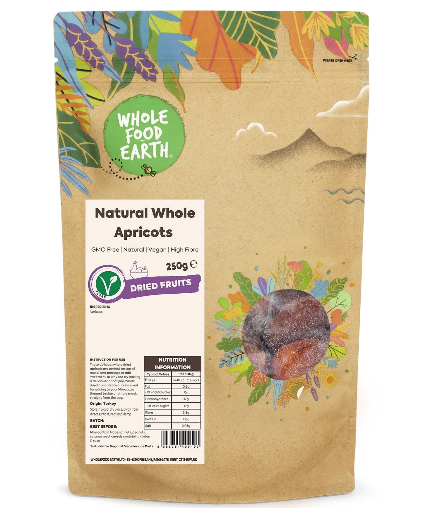 Natural Whole Apricots