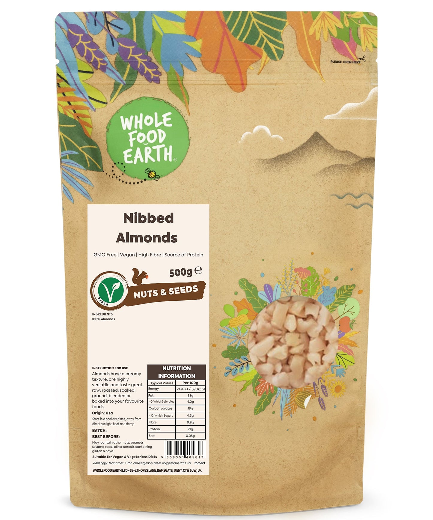 Nibbed Almonds