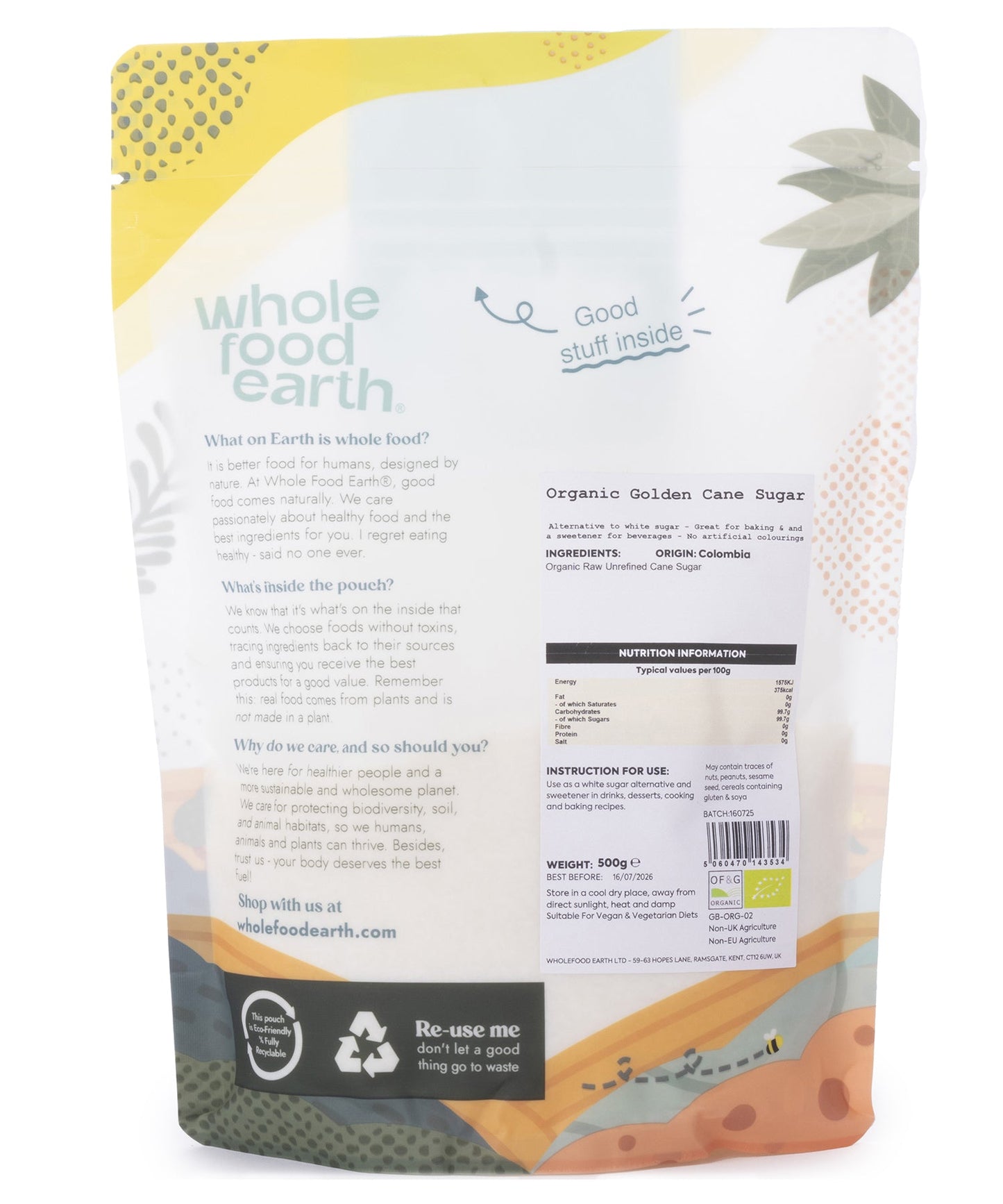 Organic Golden Cane Sugar