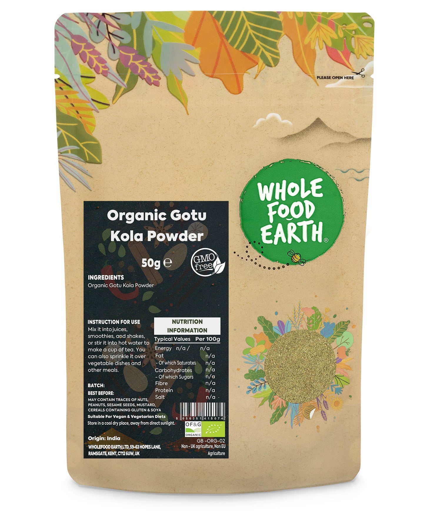 Organic Gotukola Powder