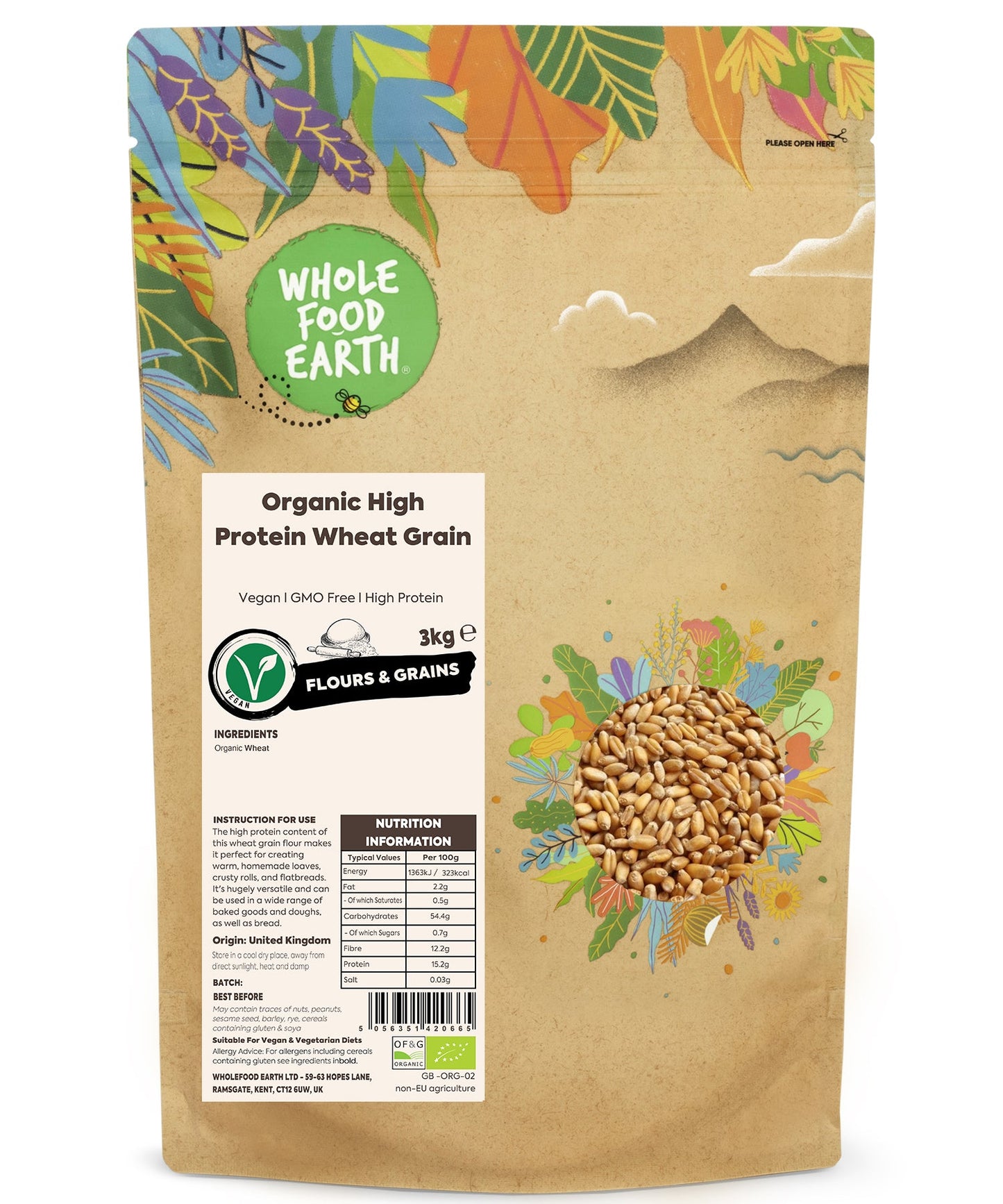 Organic Wheat Grain