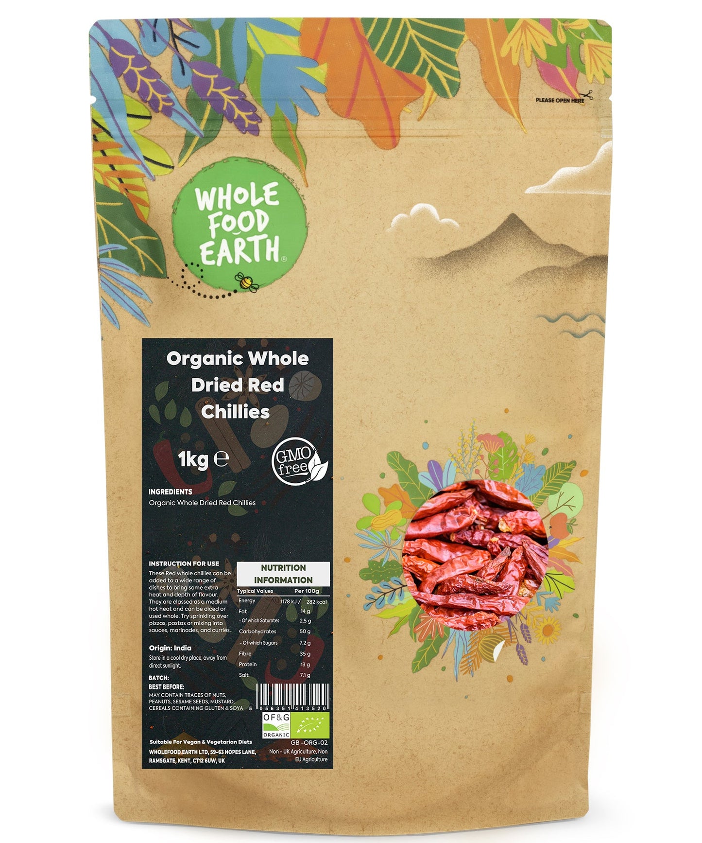 Organic Red Chilli Whole