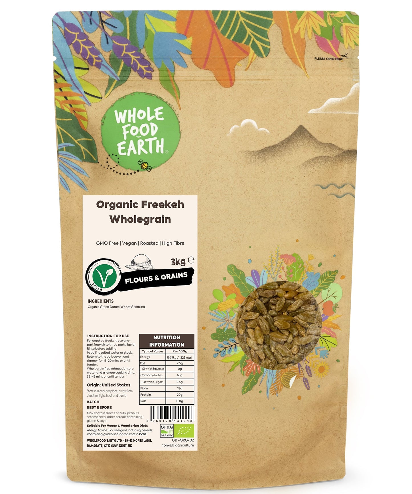 Organic Freekeh Wholegrain