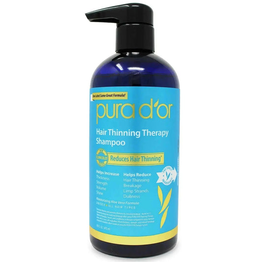 PURA D’OR Biotin Shampoo – Daily Use for Thicker-Looking Hair & Healthy Scalp (473ml)