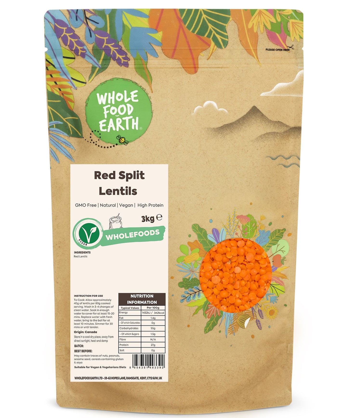 Red Split Lentils