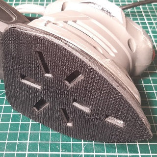 2 x Replacement Hook Pads with 3mm foam backing for detail sanders and palm sanders