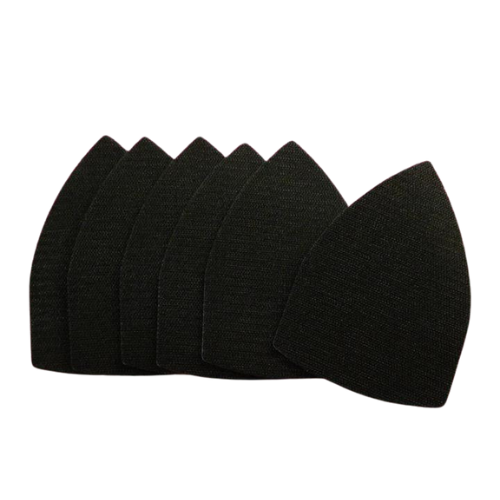 6 x Replacement Hook Pads WITHOUT foam backing for detail sanders and palm sanders