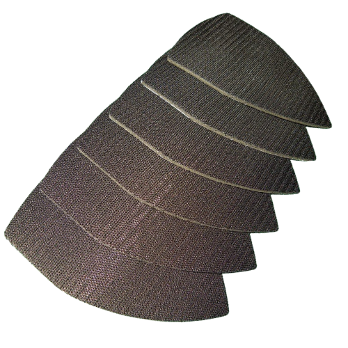 6 x Replacement Hook Pads with 3mm foam backing for detail sanders and palm sanders
