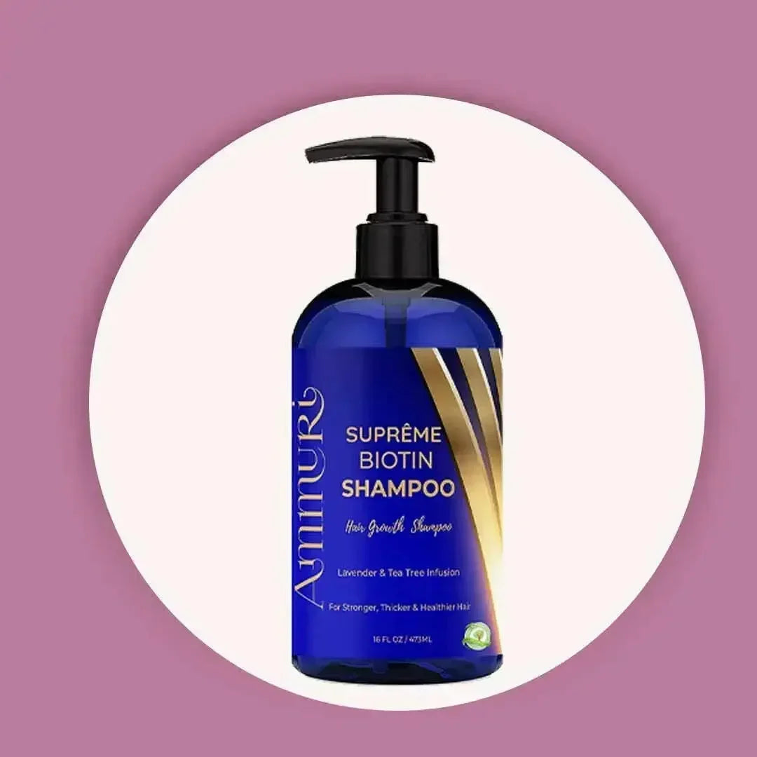 Ammuri Biotin Haircare Set – Anti-Hair Loss Shampoo & Strengthening Hair Serum for Men & Women