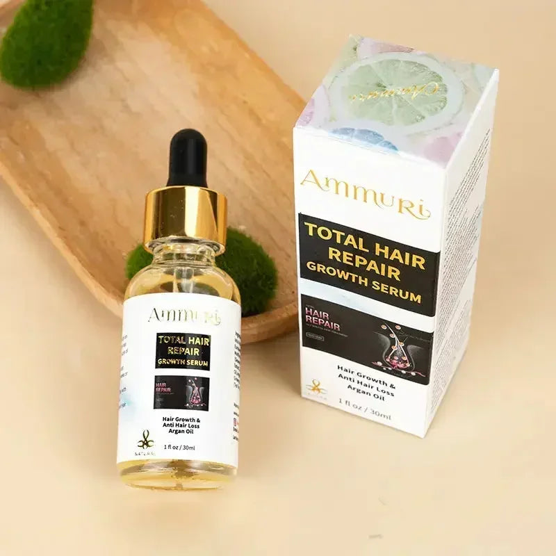 Ammuri Biotin Haircare Set – Anti-Hair Loss Shampoo & Strengthening Hair Serum for Men & Women