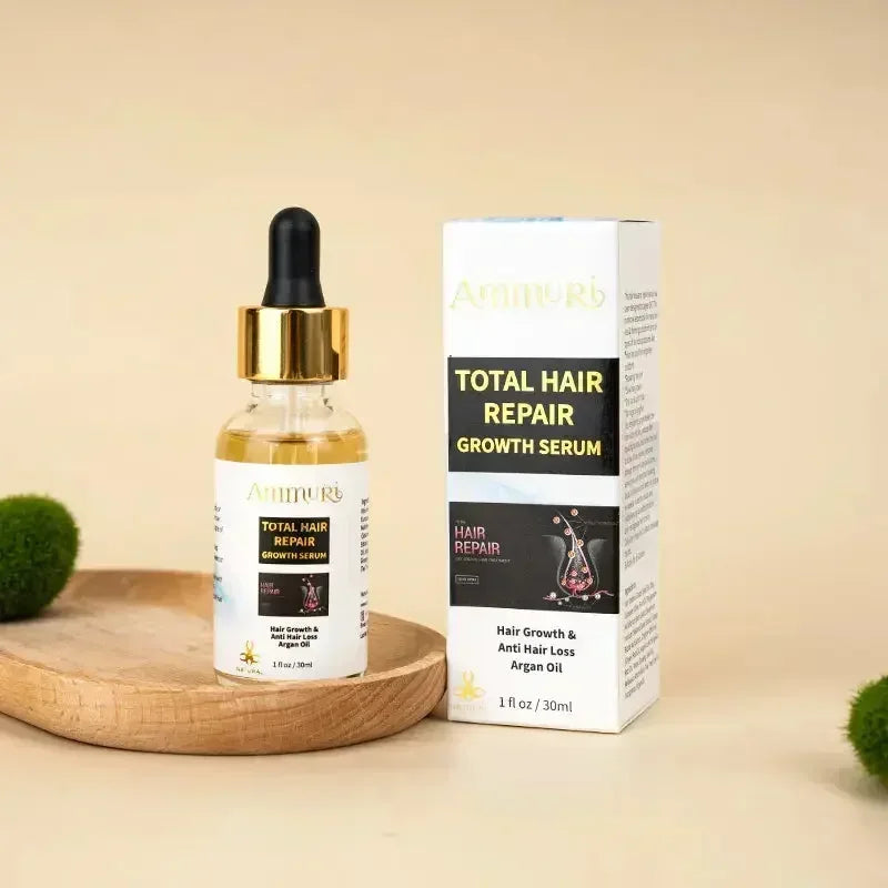 Ammuri Biotin Haircare Set – Anti-Hair Loss Shampoo & Strengthening Hair Serum for Men & Women